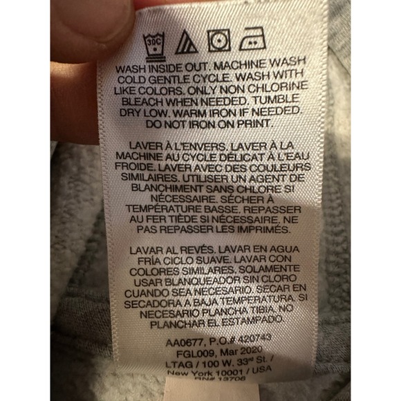 Adidas Hoodie Youth L Gray Black Colorblock Pullover Sweatshirt Logo Athleisure - Picture 5 of 9